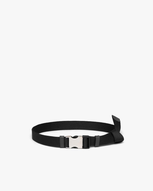 Black Nylon belt with metal buckle