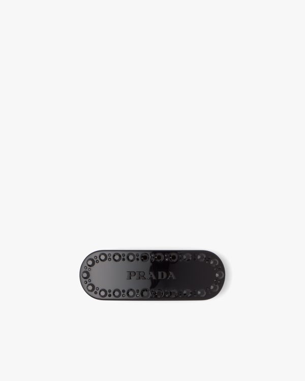 Black Plex Hair Clip