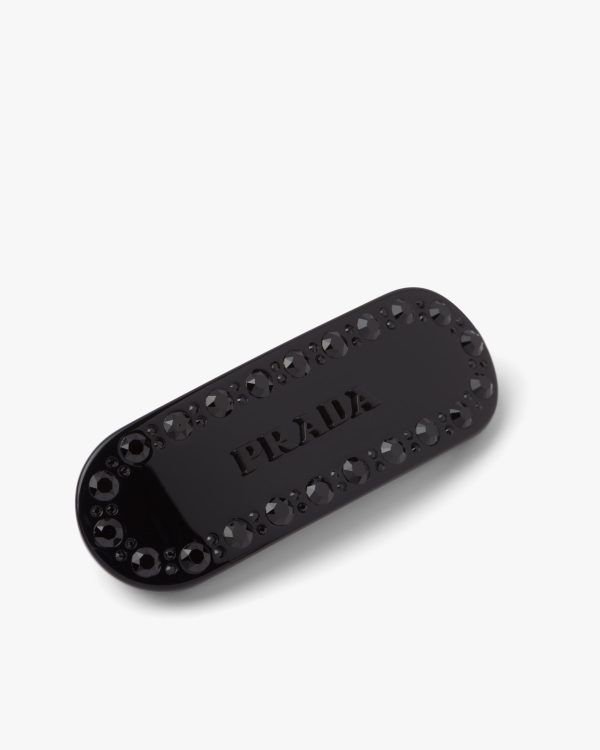 Black Plex Hair Clip - Image 3