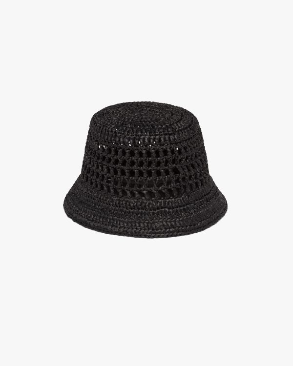 Black Raffia bucket hat - Image 3