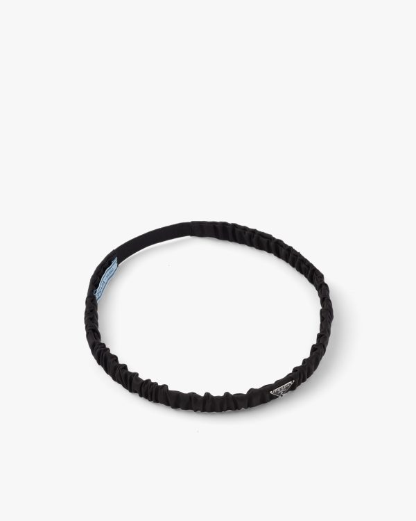 Black Re-Nylon headband - Image 4