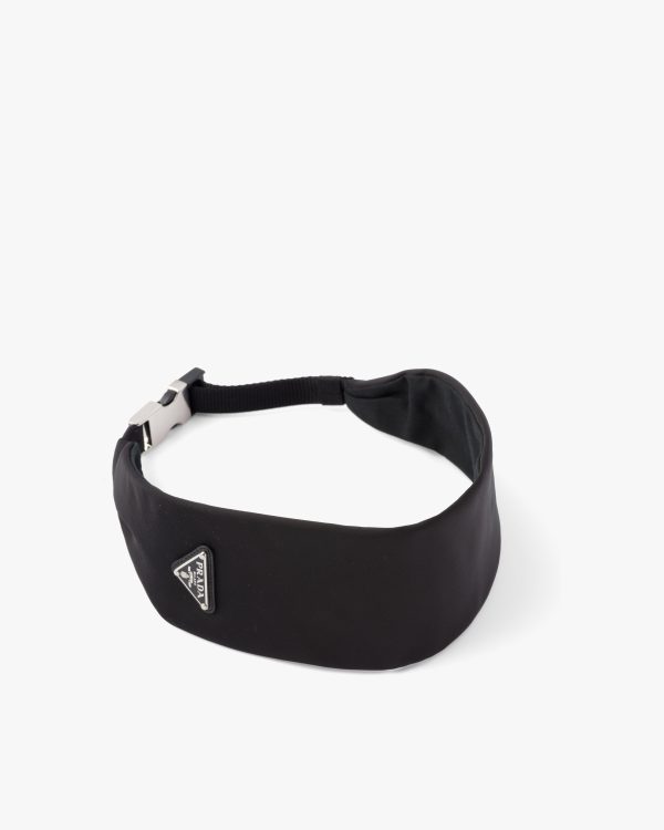 Black Re-Nylon headband - Image 4