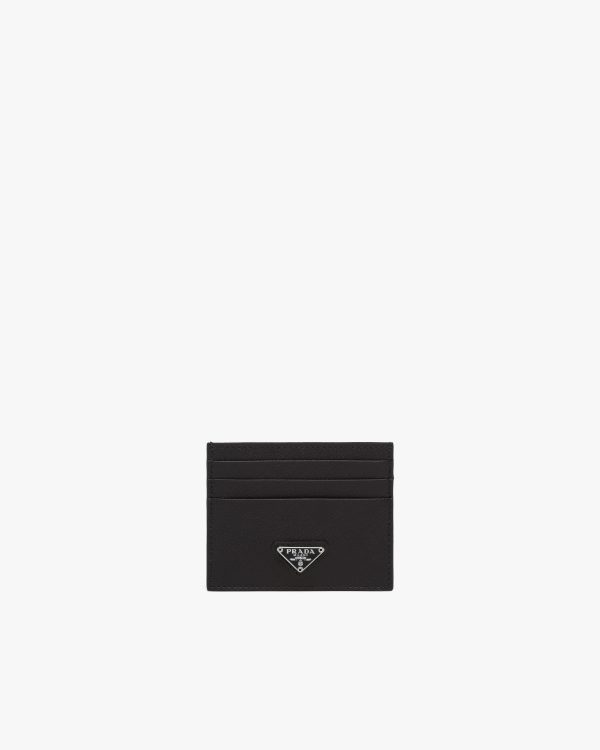 Black Saffiano Leather Card Holder