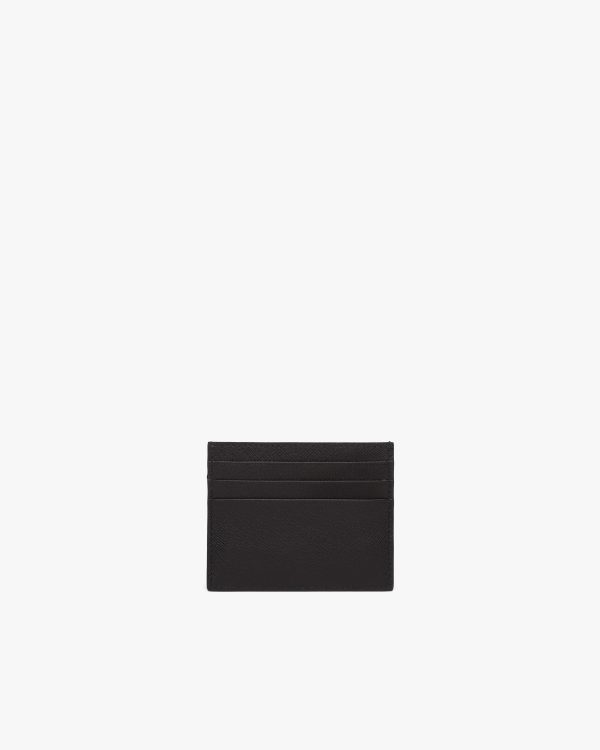 Black Saffiano Leather Card Holder - Image 3