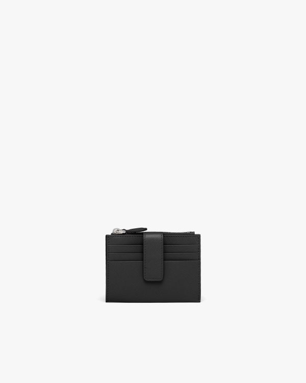 Black Saffiano Leather Card Holder