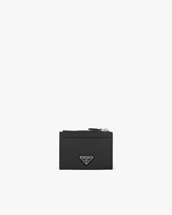 Black Saffiano Leather Card Holder - Image 3