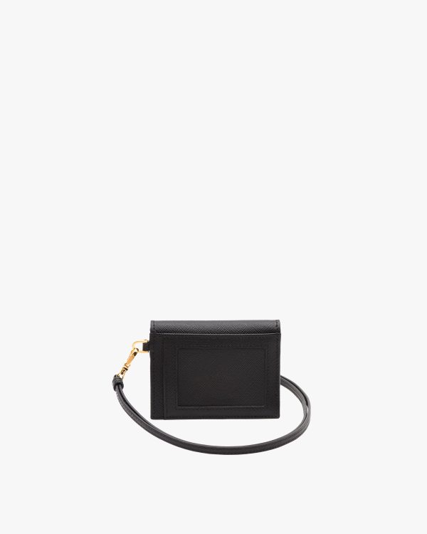 Black Saffiano Leather Card Holder - Image 3