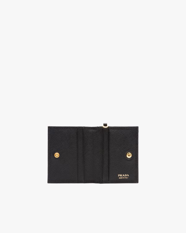 Black Saffiano Leather Card Holder - Image 4
