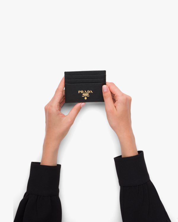 Black Saffiano Leather Card Holder - Image 2
