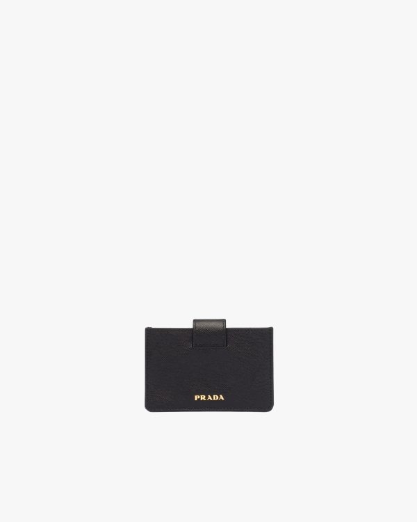 Black Saffiano Leather Card Holder - Image 3