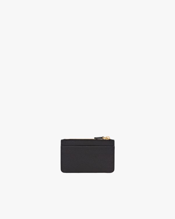 Black Saffiano Leather Card Holder - Image 3