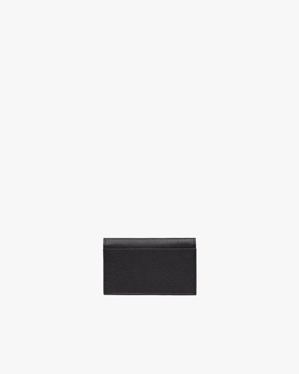 Black Saffiano Leather Card Holder - Image 3