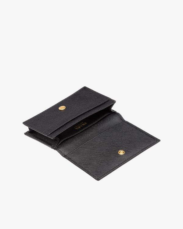 Black Saffiano Leather Card Holder - Image 4