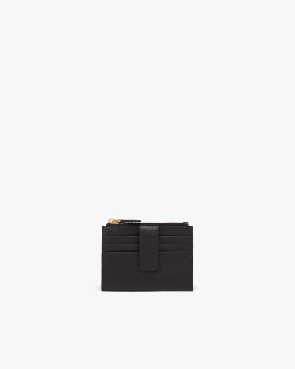 Black Saffiano Leather Card Holder