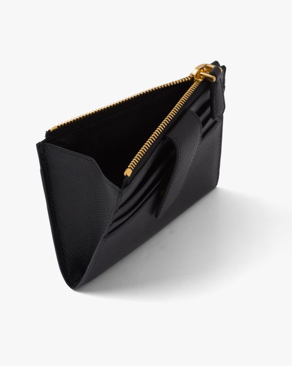 Black Saffiano Leather Card Holder - Image 4