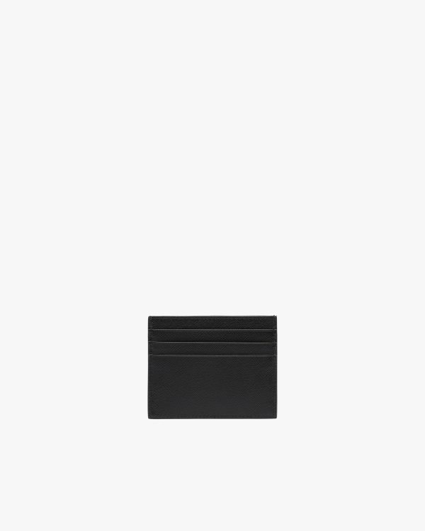 Black Saffiano Leather Card Holder - Image 3