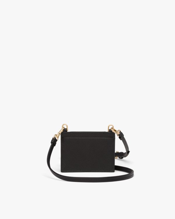 Black Saffiano Leather Card Holder - Image 2