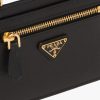 Black Saffiano Leather Card Holder with Strap - Image 4