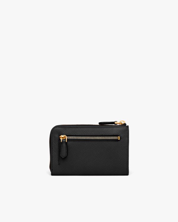 Black Saffiano Leather Keychain - Image 3