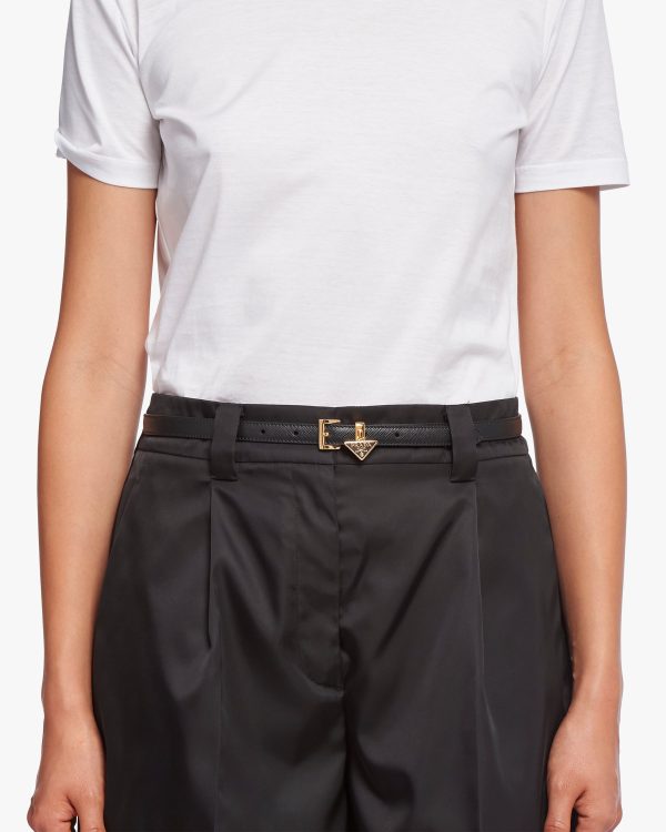 Black Saffiano belt - Image 2