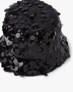 Black Sequin bucket hat - Image 4