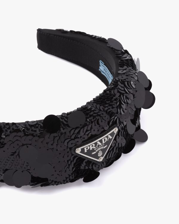 Black Sequined headband - Image 3