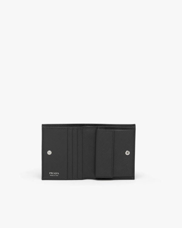 Black Small Saffiano Leather Wallet - Image 2