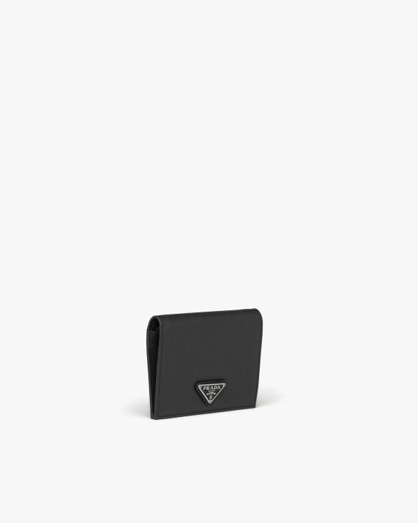 Black Small Saffiano Leather Wallet - Image 4