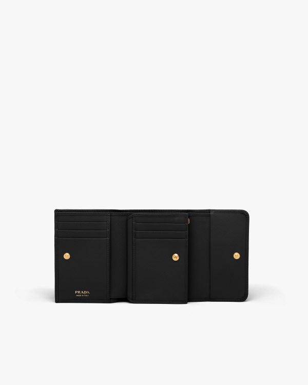 Black Small Saffiano Leather Wallet - Image 2