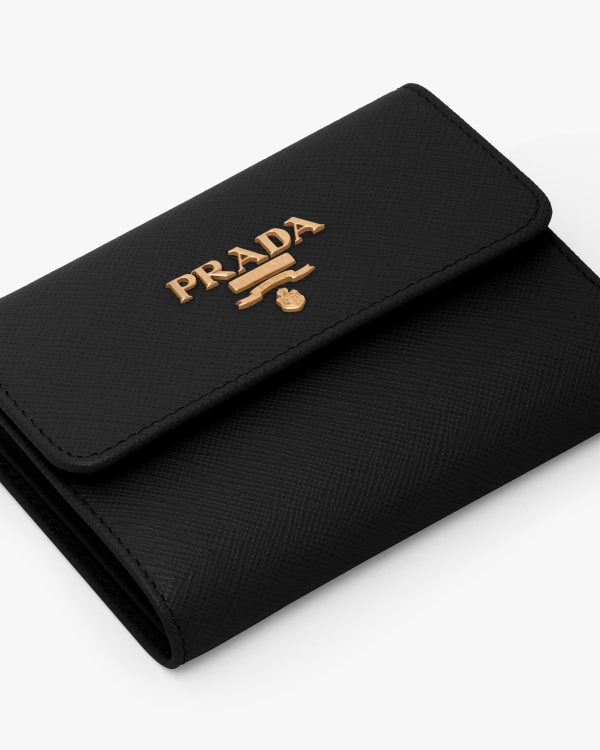 Black Small Saffiano Leather Wallet - Image 6