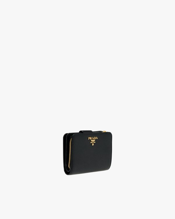 Black Small Saffiano Leather Wallet - Image 4