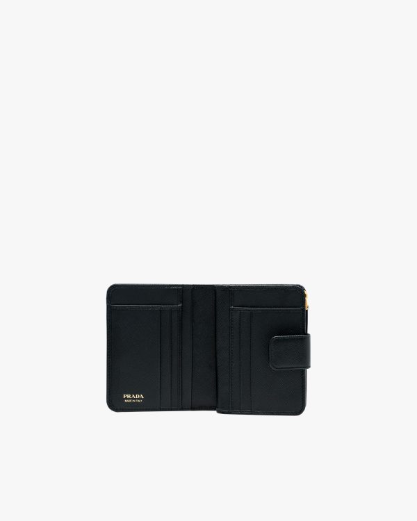 Black Small Saffiano Leather Wallet - Image 6