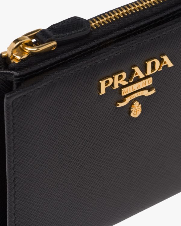 Black Small Saffiano Leather Wallet - Image 6