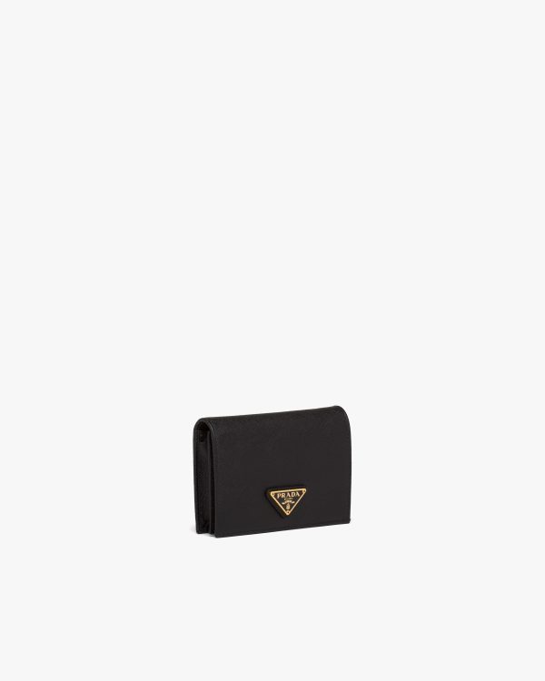 Black Small Saffiano Leather Wallet - Image 4