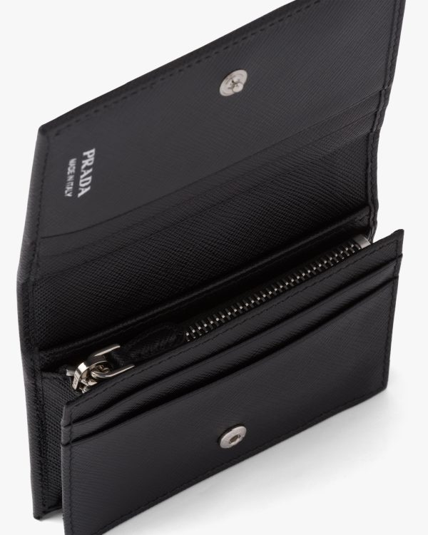 Black Small Saffiano Leather Wallet - Image 2