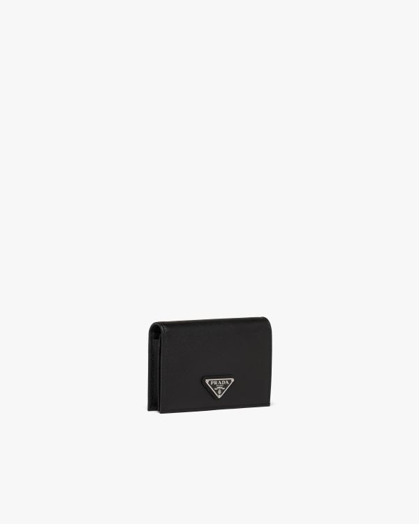 Black Small Saffiano Leather Wallet - Image 4