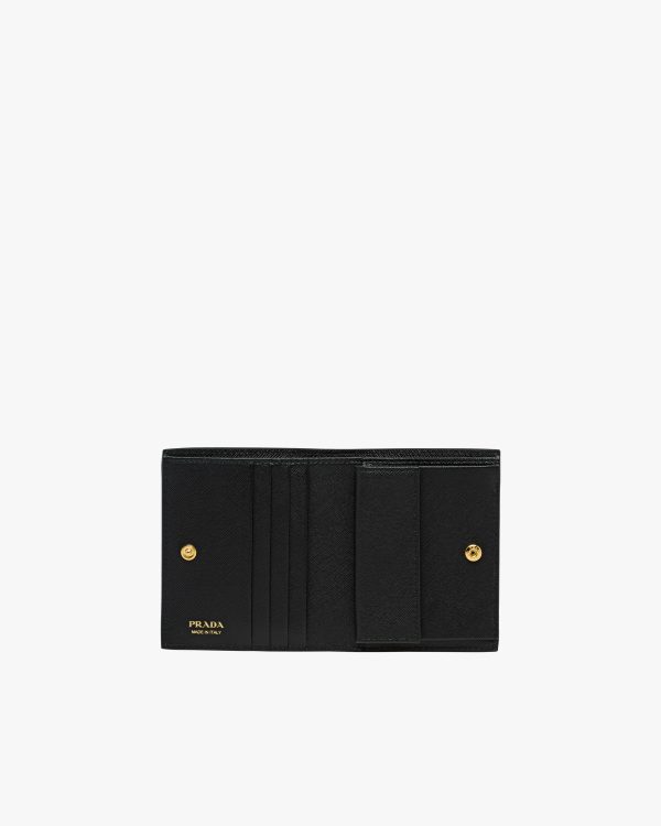 Black Small Saffiano Leather Wallet - Image 2