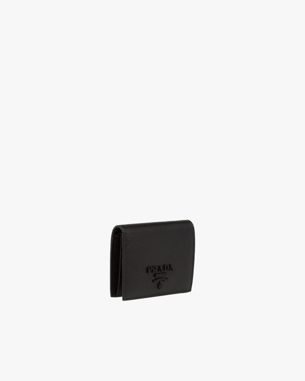 Black Small Saffiano Leather Wallet - Image 4