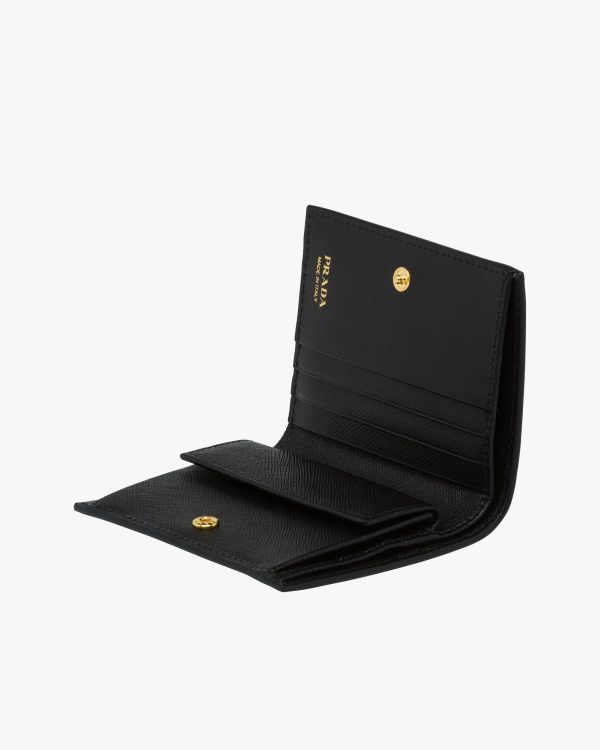 Black Small Saffiano Leather Wallet - Image 6