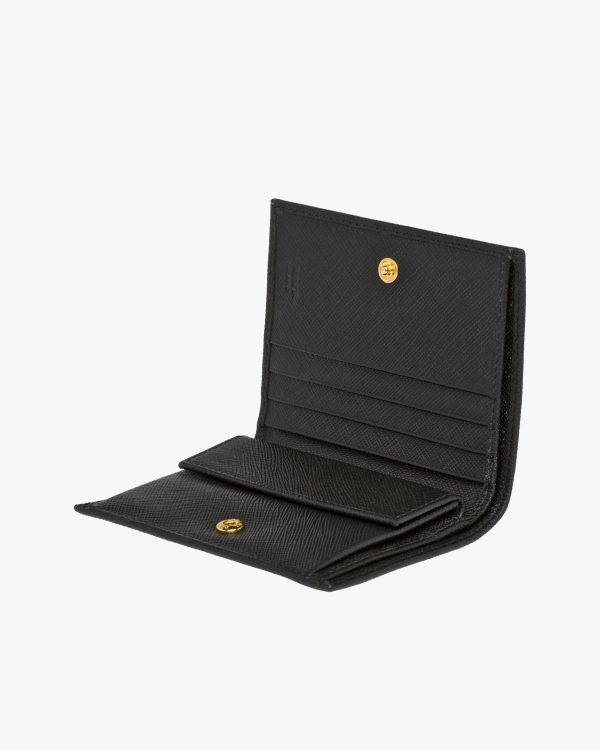 Black Small Saffiano Leather Wallet - Image 6