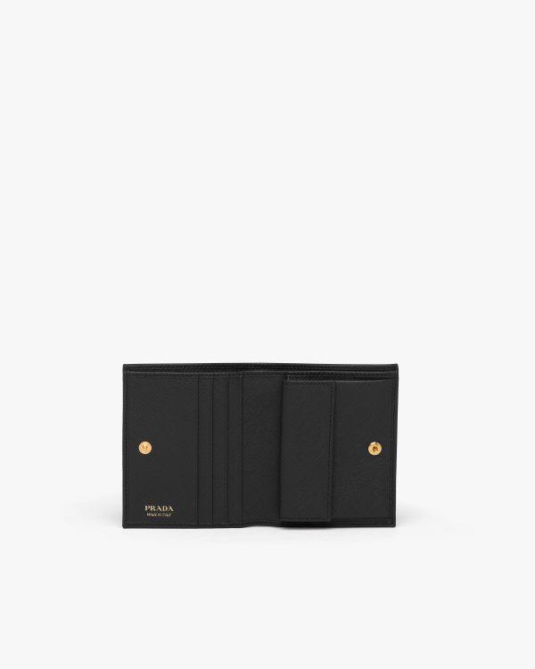 Black Small Saffiano Leather Wallet - Image 2