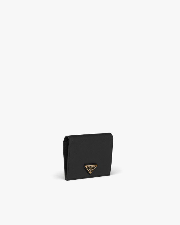 Black Small Saffiano Leather Wallet - Image 4