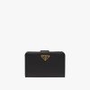Black Small Saffiano Leather Wallet