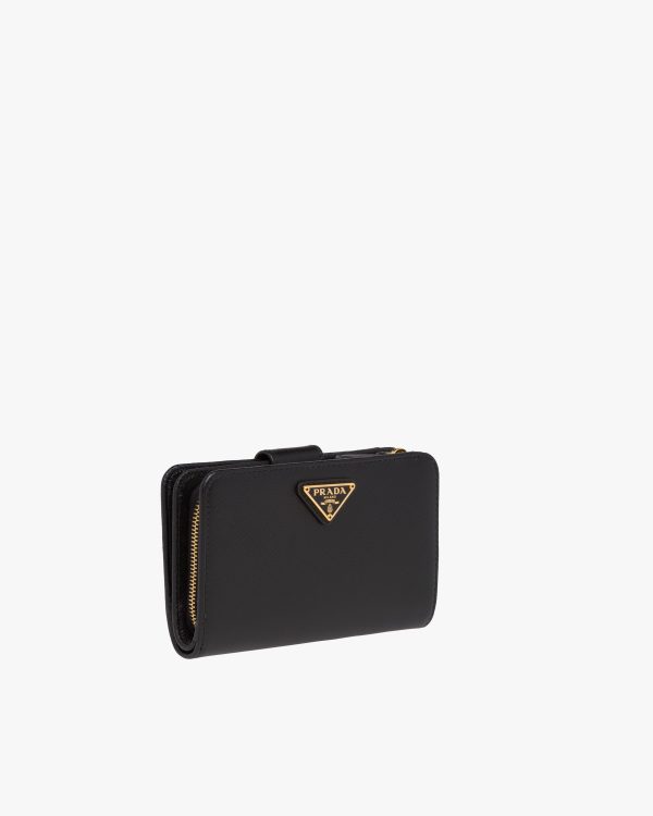 Black Small Saffiano Leather Wallet - Image 4