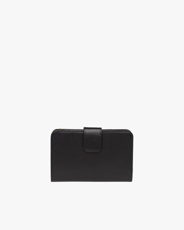 Black Small Saffiano Leather Wallet - Image 5