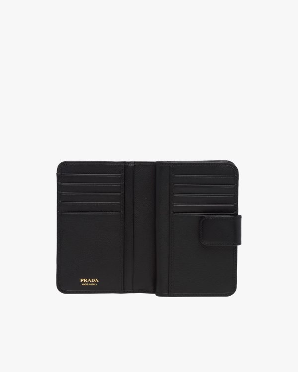 Black Small Saffiano Leather Wallet - Image 6