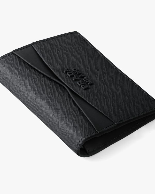 Black Small Saffiano and leather wallet - Image 2