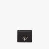 Black Small Saffiano and leather wallet