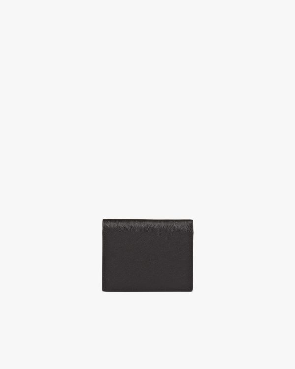 Black Small Saffiano and leather wallet - Image 4