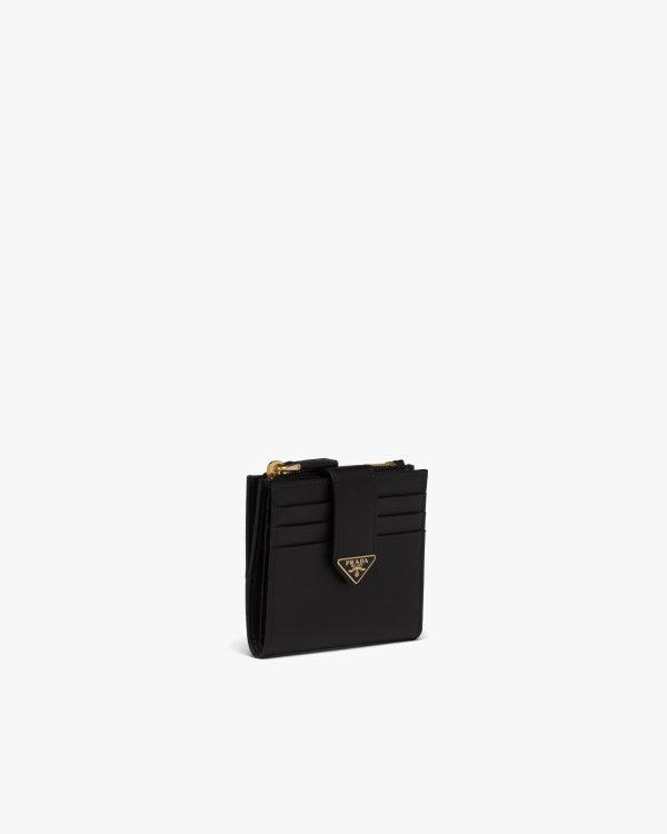 Black Small Saffiano and leather wallet - Image 3